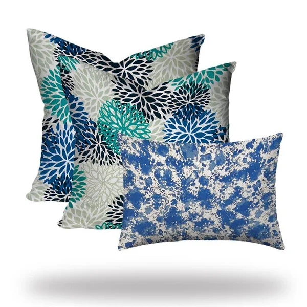 Joita Samoa Collection Indoor Outdoor Lumbar Pillow Set Sewn Closed