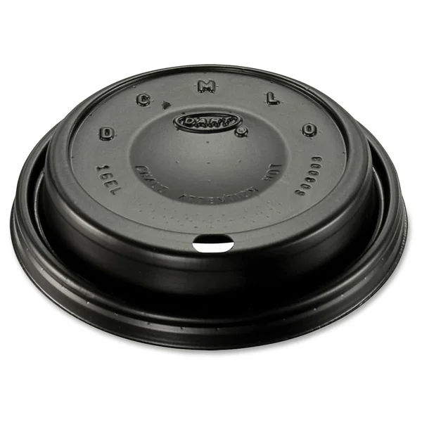 Dart Cappuccino Dome Sipper Lids - Black, Plastic