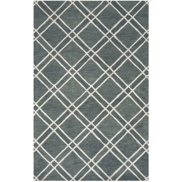 Safavieh Himalaya 901 Area Rug, Ivory, Dark Grey, 6& x 6& Round