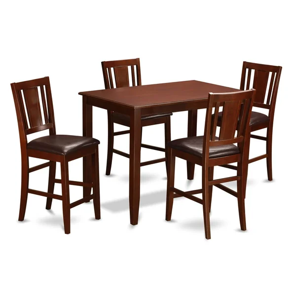 East West Furniture Buckland 5 Piece Scotch Art Dining Table Set