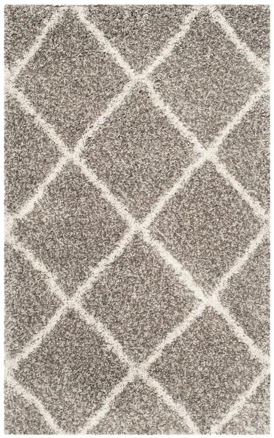 Safavieh Hudson Shag Grey - Ivory Rug - SGH281B - 3& x 5&