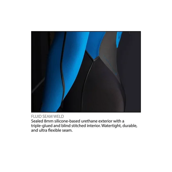 O&Neill Women's Psycho Tech 5.5/4+ Hooded Chest Zip Wetsuit - Black - 4