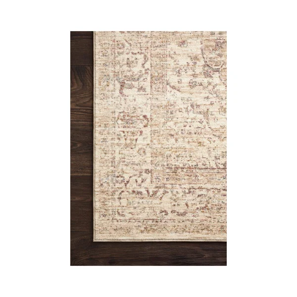 Loloi Revere REV-04 2&6x22 x 8& Ivory, Berry Rug
