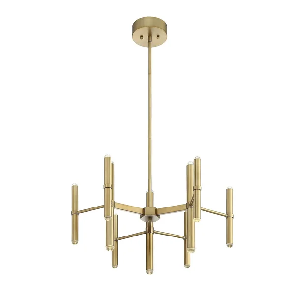 Savoy House 1-2600-18-322 Barnum 18 Light LED Chandelier in Warm Brass