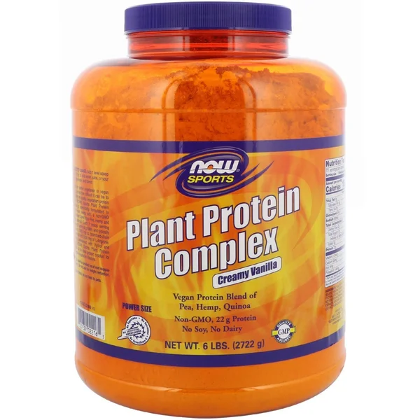 Now Foods, Sports, Plant Protein Complex, Creamy Vanilla - 96 oz