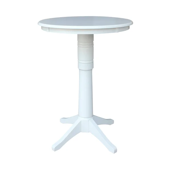 International Concepts 30x22 Round Top Pedestal Table - 34.9x22H - Espresso