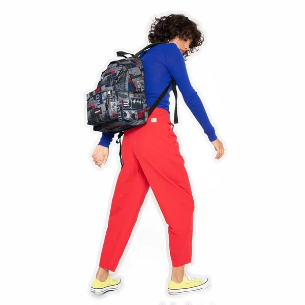 Eastpak Padded Pak&R 24L Backpack Grey Red Blue