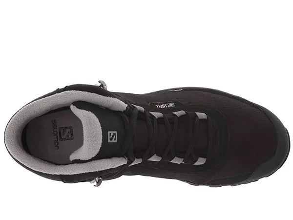 Salomon Men's Shelter CS WP Boots Black - Black, Frost Gray 9.5
