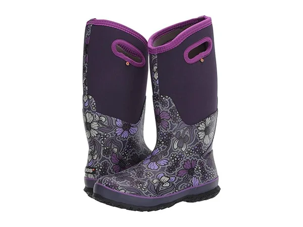 Bogs Classic Tall May Flowers Boot - Women's Purple Multi - 11.0