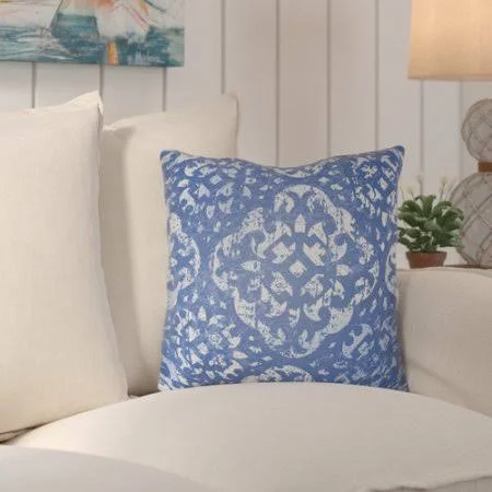 Mistana Kendra Throw Pillow Size: 18x22 H x 18x22 W x 4x22 D - Color: Blue