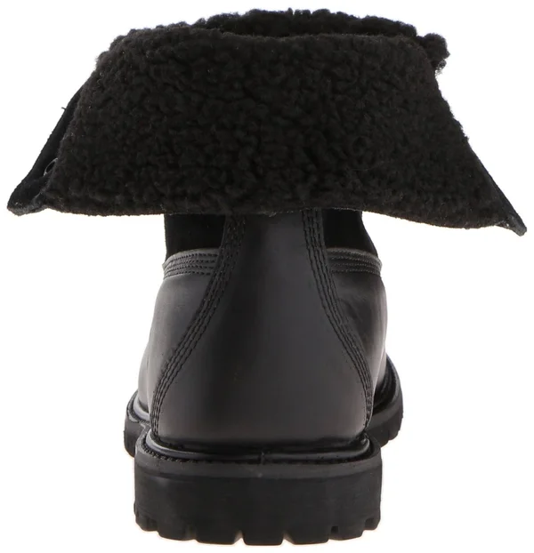 Timberland Authentics Teddy Fleece Waterproof Fold-Down Boots - Women's Black - 6.5