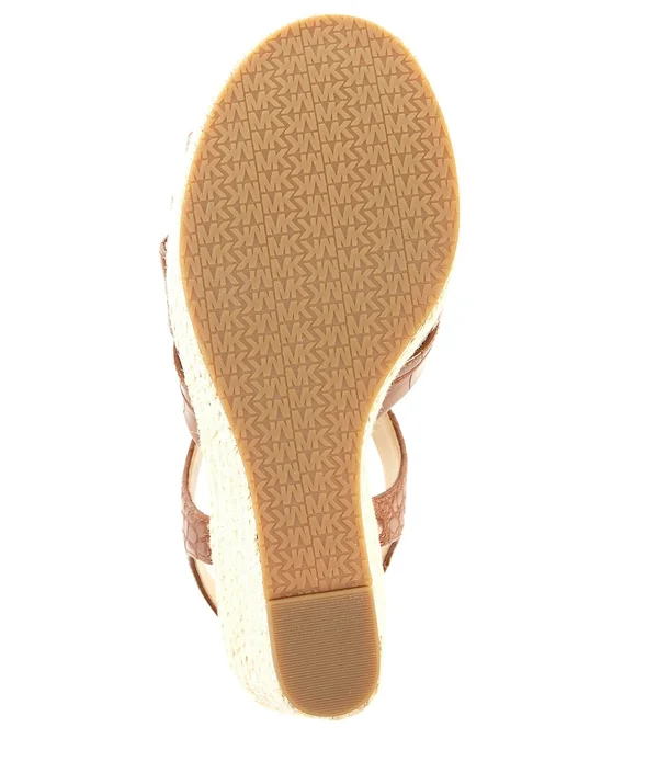 Michael Michael Kors Berkley Embossed Croco Wedge Espadrilles - 10M