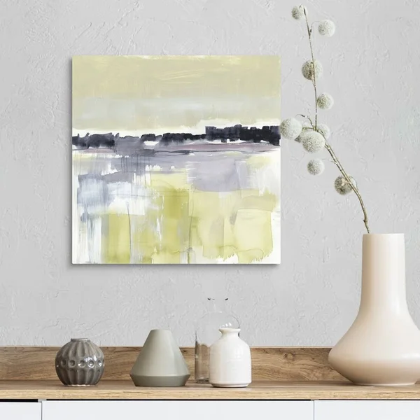 Violet and Olive Field I, Canvas Wall Art, 16x16, Great Big Canvas