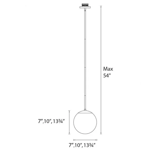 WAC Niveous LED Pendant - PD-52307-BN