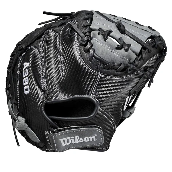 Wilson A360 31.50x22 Catcher&s Baseball Mitt - Black Gray - Right
