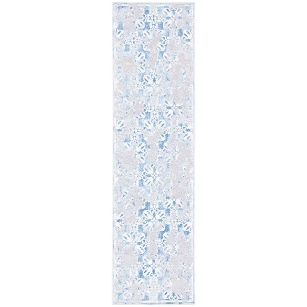Safavieh Lagoon Rug Collection LGN508F - Grey - Blue - 4&-5x22 x 6&-5x22
