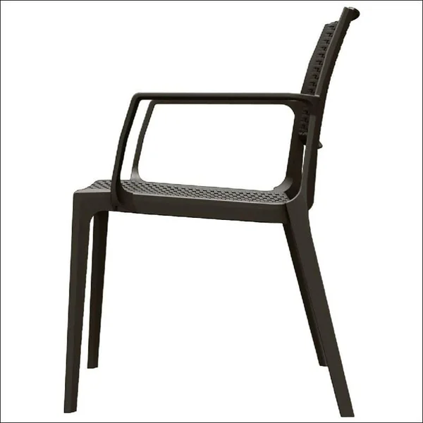 Compamia Capri Resin Dining Arm Chair Brown