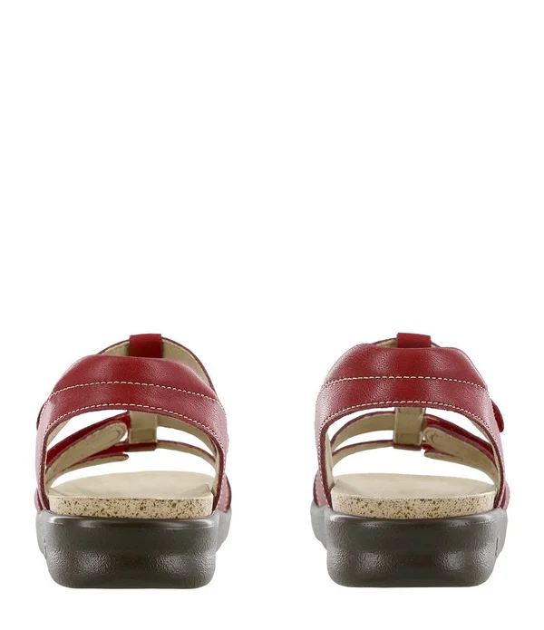 SAS Women's Sorrento T-Strap Sandal - Woven Brandy M, 7.5