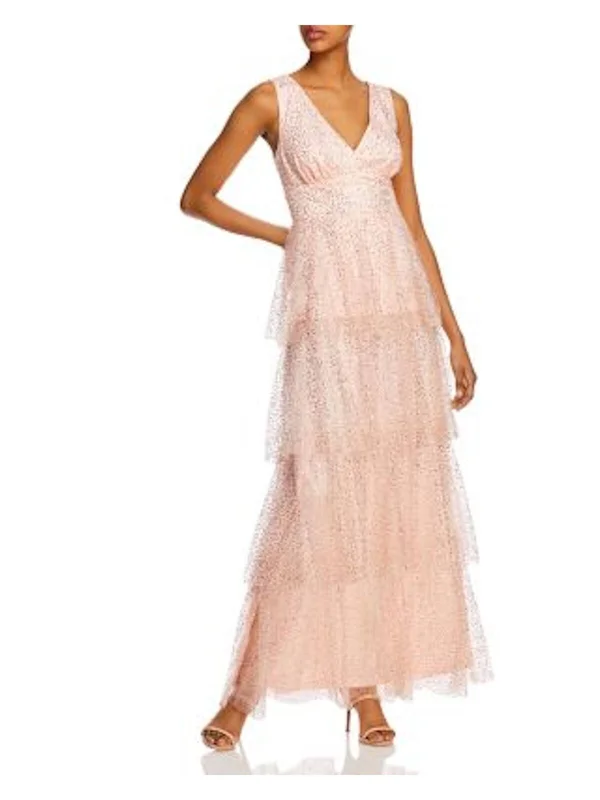 Laundry by Shelli Segal Womens Sequin Tiered Formal Dress