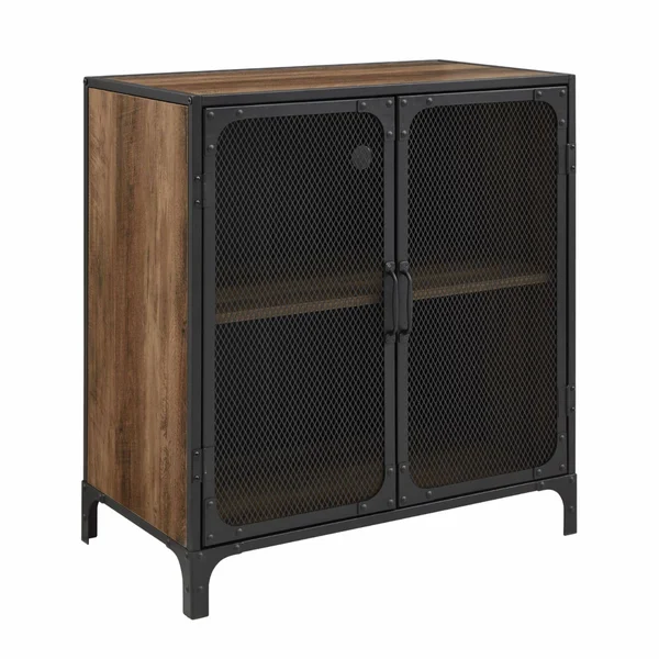 Manor Park Industrial Accent Cabinet - Reclaimed Barnwood