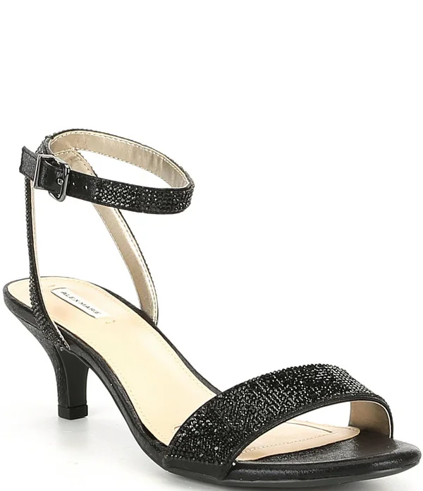 Alex Marie Nallie Shimmer Banded Sandals, Womens, 8.5M, Black - Dillard&s Exclusive
