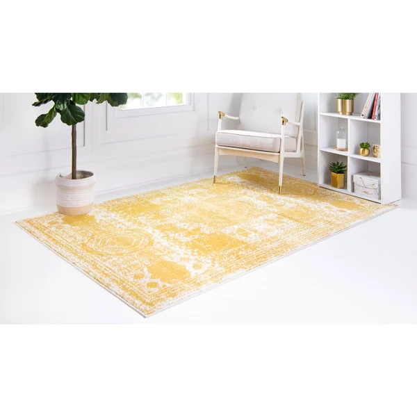 Unique Loom Yellow 9 ft. x 12 ft. Bromley Area Rug