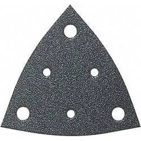 Fein Triangle Sanding Sheets, Perforated, Number of Pieces 5, Corundum, Pk 5 - 63717110043, Size: 80