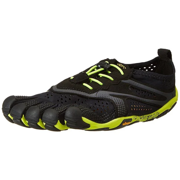 Vibram Men's V Running Shoe, Grey/Yellow, 14-15