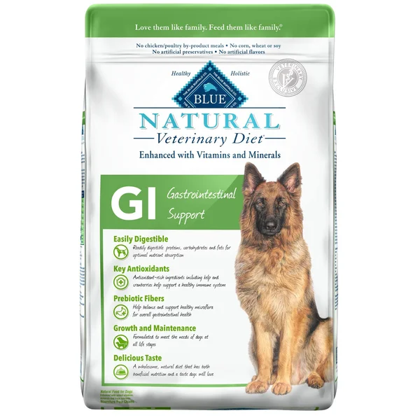 Blue Buffalo Natural Veterinary Diet Gi Gastrointestinal Support Dry Dog Food - 22 lbs.