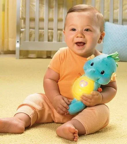 Fisher-Price Soothe & Glow Seahorse - Blue