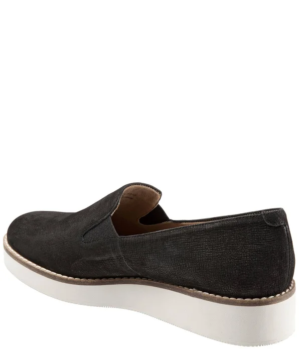 Softwalk Women's Whistle Slip On - Size: 9.5, Black
