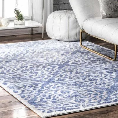 Magill Geometric Blue Area Rug House of Hampton Rug Size: Rectangle 8' x 10'