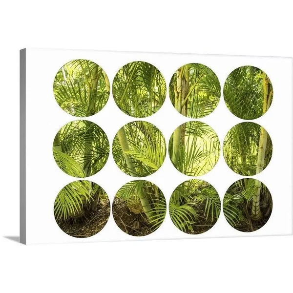 Palm Trees Canvas Wall Art - Includes Hardware - 24 x 16