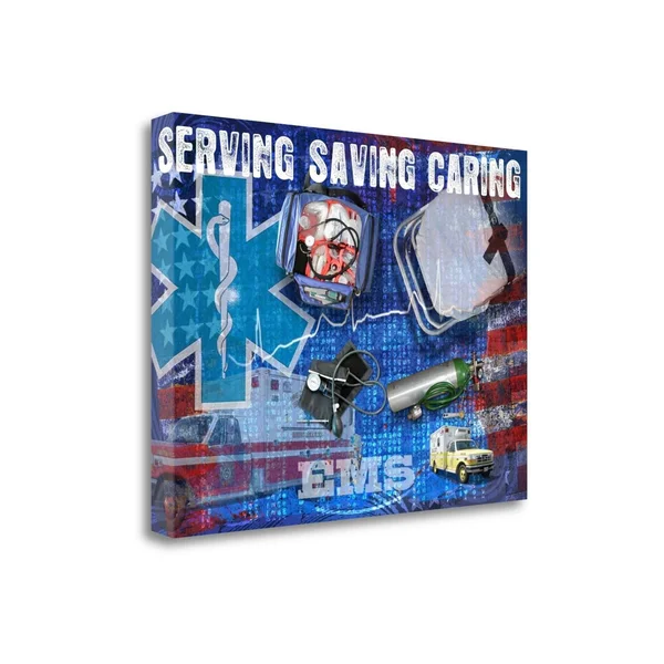 17x22 x 23x22 Serving Saving Caring by Jim Baldwin Fine Art Giclee Print