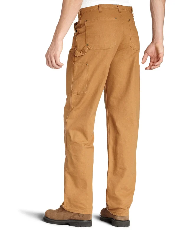 Men's Washed-Duck Double Front Work Dungaree - Carhartt Brown, 38X36