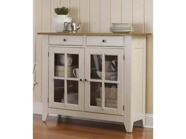 Liberty Furniture Server with Plank Style Tops