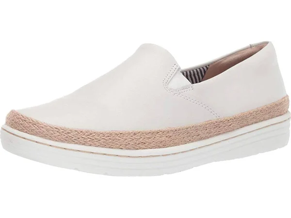Clarks Women's Marie Pearl Sneaker, Size: 9.5, White Leather