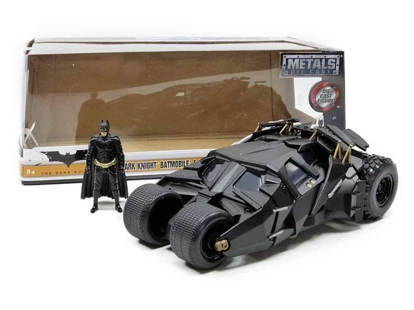 Jada Toys Boys Metals 1:24 2008 Batmobile with Figure