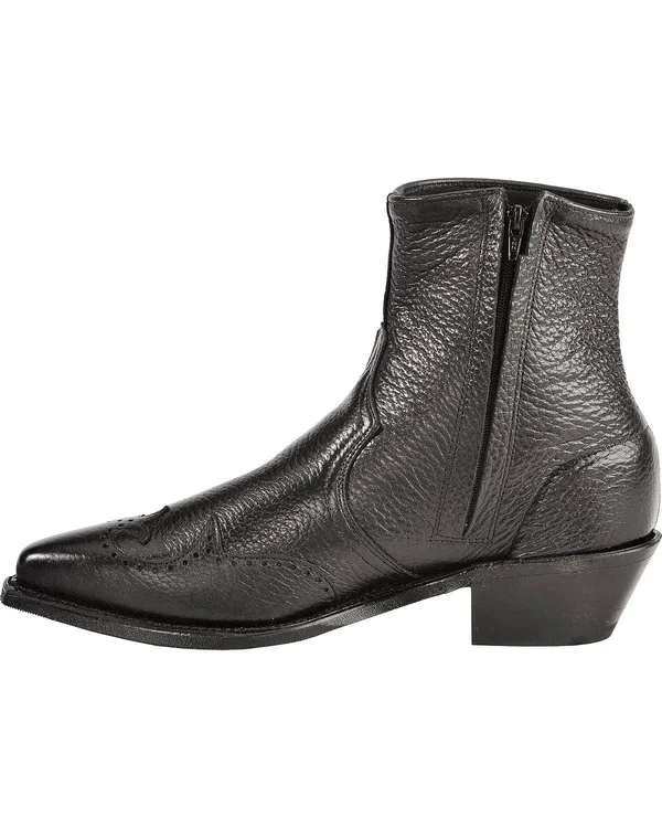 Abilene Western Wingtip Zipper Boots