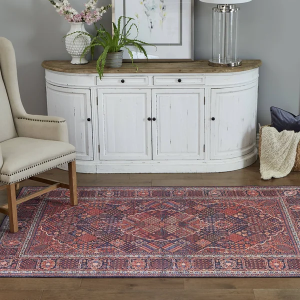 Momeni Afshar Area Rug, Navy, 5& x 7&6x22