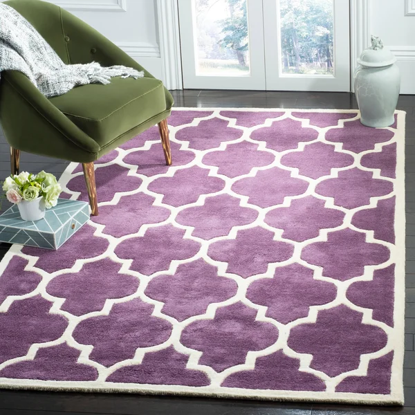 Safavieh Chatham Purple & Ivory 8& x 10& Rug