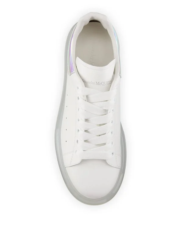 Alexander McQueen Men's Larry Fantasy Oversized Transparent-Sole Sneakers - White, Men's, 12D, Sneakers & Trainers Sneakers