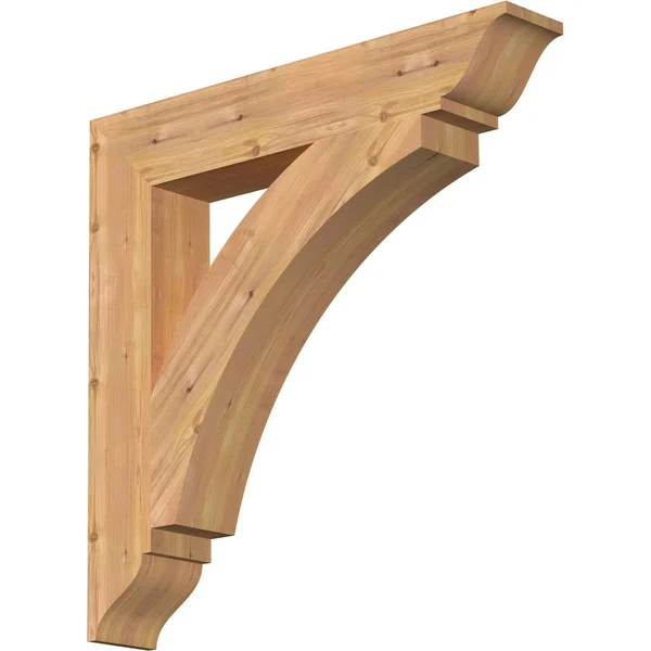 Ekena Millwork BKT06X34X34THR01SWR 5 1/2x22W x 34x22D x 34x22H Thorton Traditional Smooth BRACKET, Western Red Cedar