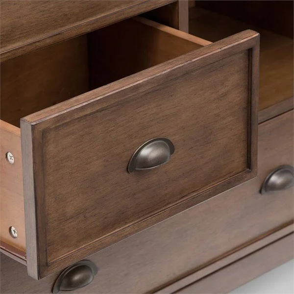 Atlin Designs Accent Chest in Rustic Natural Aged Brown - AD-1598084