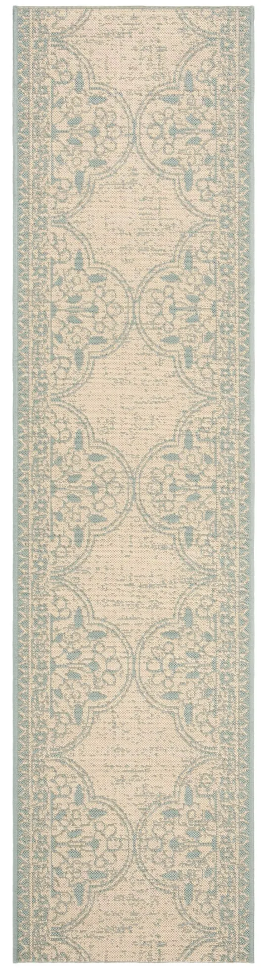 Safavieh Clearance Beach House BHS174K Indoor/Outdoor 6&7x22 x 6&7x22 Round Area Rug