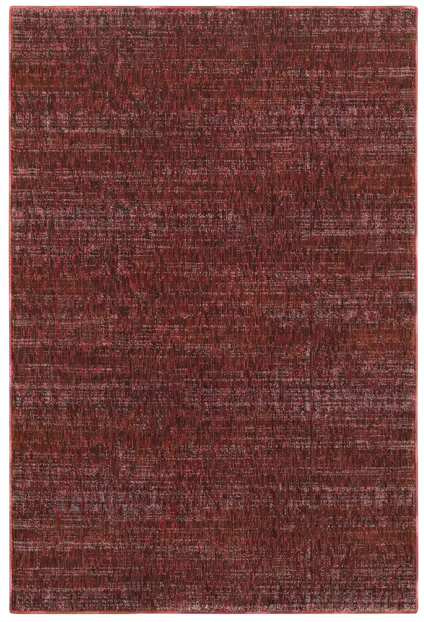 Oriental Weavers Atlas 8033K Red/ Rust Area Rug 6& 7x22 x 9& 6x22