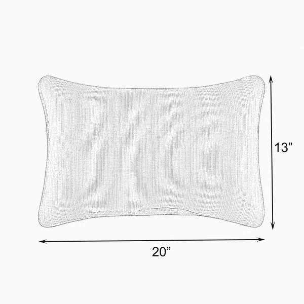 Sunbrella Spectrum Peacock Corded Indoor/ Outdoor Pillows (Set of 2) - 12 in x 24 in