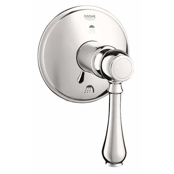 Grohe 19220BE0 Geneva Lever Handle 3 Port Diverter Trim - Polished Nickel