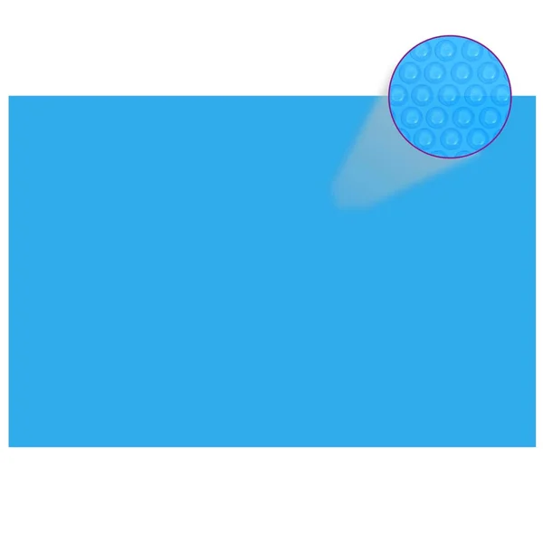 vidaXL Floating PE Solar Pool Film 177.2x22x86.6x22 Black and Blue