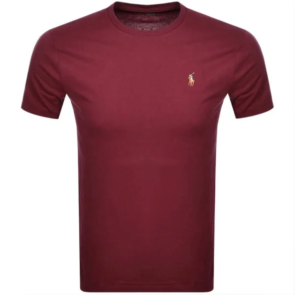 Polo Ralph Lauren Custom Slim Fit Crew Neck T-Shirt - Red, Red